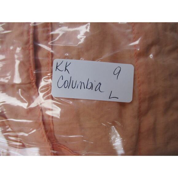 Columbia PFG Button Down Shirt Mens Large Peach Orange Vented Short Sleeve - Picture 16 of 16